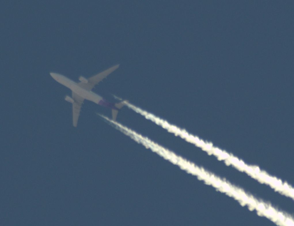 Airbus A330-200 (N378HA) - Hawaiian A330 at 38k on a long haul from KMCO to KHNL over Central NM