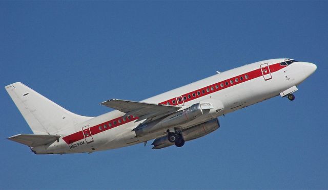 Boeing 737-200 (N5294M) - From the General Aviation ramp at McCarran International Airport in Las Vegas, Nevada. Technically, this airplane does not exist, nor did it exist at the time this photo was taken. The United States Government thanks you. Please move along.