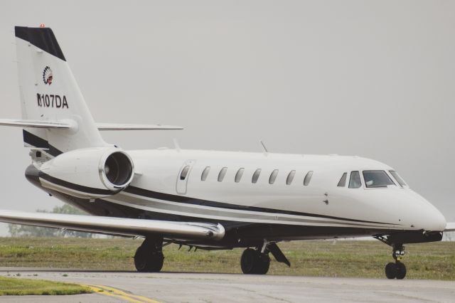 Cessna Citation Sovereign (N107DA) - Privately Owned Cessna Citation Sovereign entering the FBO Ramp at KBUF from State College PA (UNV)br /br /** First Photo of N107DA on FlightAware **