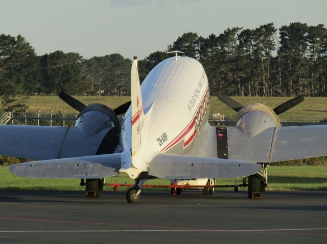 Douglas DC-3 (ZK-AWP) - Rearward shot in the dying sunlight. She had completed a day of crew familiarisation flights. Taken 25/01/23.