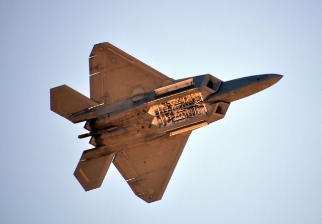 Lockheed F-22 Raptor — - Thunder & Lightning Over Arizona airshow - March 13, 2016