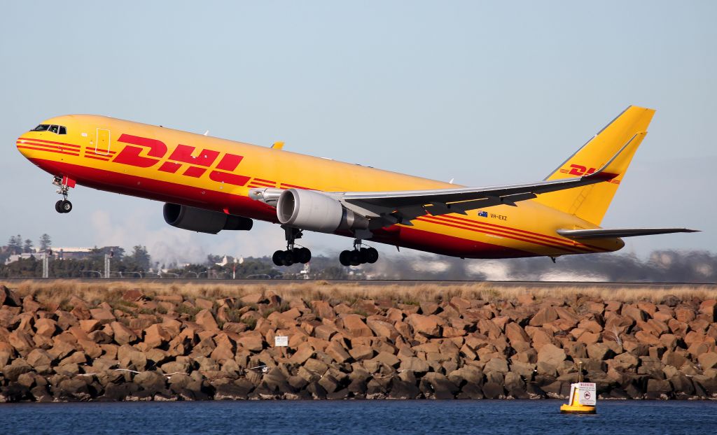 BOEING 767-300 (VH-EXZ) - Lifting Off from Rwy 34L