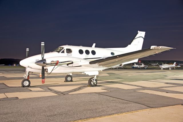 Beechcraft King Air 90 (N121JP) - Seen at KFDK on 6/30/2011.  New Registration.