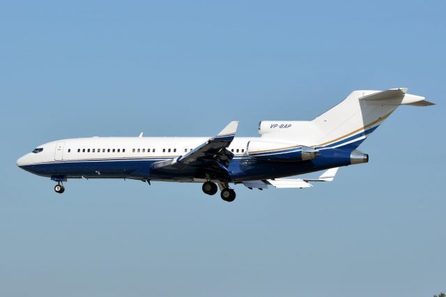 Boeing 727-100 (VP-BAP) - VP-BAP arriving from London Stansted 