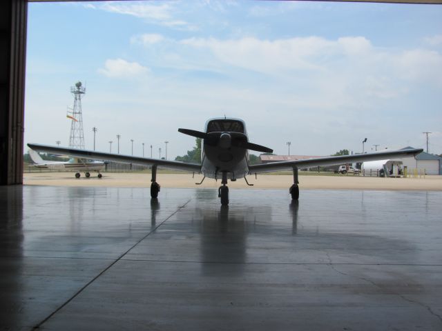 Douglas B-23 Dragon (N64EL) - Taken inside the main hangar after getting a bath