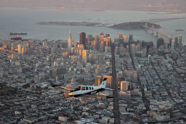 Beechcraft Bonanza (36) (N365HP) - Downtown SF