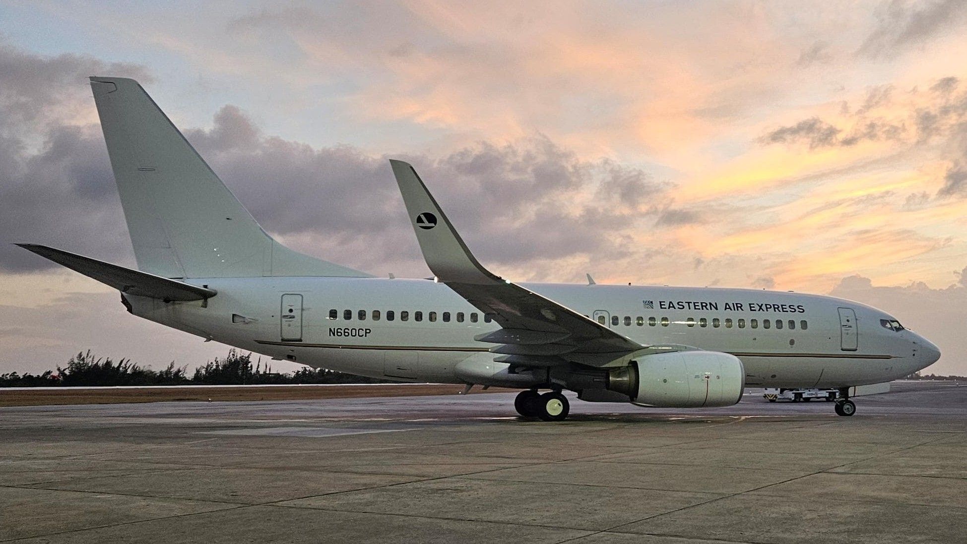 Boeing 737-700 (N660CP) - Operating Charters Flight MIA-SNU-MIA