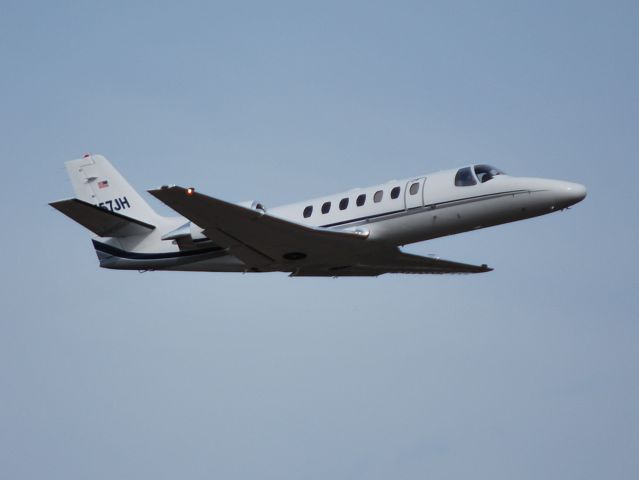 Cessna Citation V (N157JH) - JACK HENRY & ASSOCIATES INC departing runway 20 at KJQF - 3/29/13