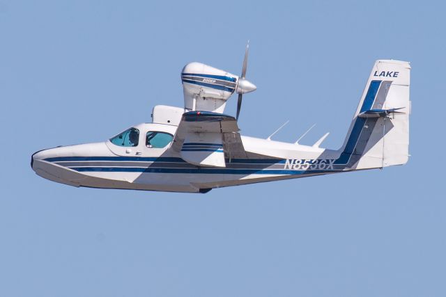 LAKE LA-200 (N8536X) - KORF (Norfolk International Airport) - 17 APR 2016br /br /1984 Lake LA-4-200 Buccaneer N8536X climbing out from RWY 5.