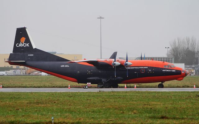 Antonov An-12 (UR-CKL) - cavok air an-12bk ur-ckl at shannon 29/12/18.