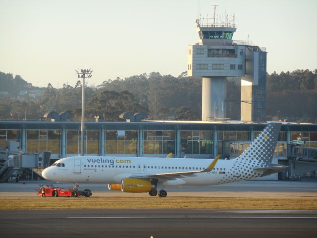 Airbus A320 (EC-MKO) - EC-MKO "The Tutu Project" Is Being Tractored At LEVX Airport to Takeoff To LEBL Airport. Date: 10/01/2021