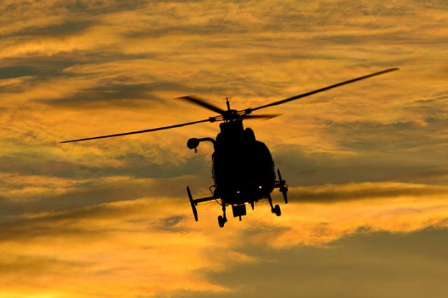 CG6511 — - 4/11/13: U. S. Coast Guard Aerospatiale MH-65C Dolphin #CG-6511 from CG Air Station Miami on short final approach over Miami Lakes at sunset enroute to runway 9-left at Opa-Locka Executive Airport.