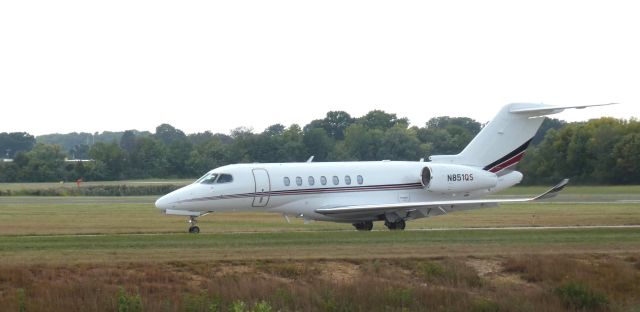 Cessna Citation Longitude (N851QS) - Taxiing to parking is this 2023 Cessna 700 Citation Longitude from the Summer of 2024.