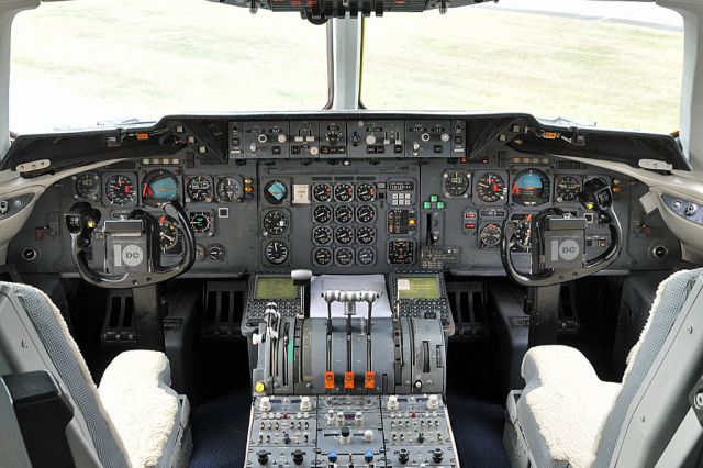 McDonnell Douglas DC-10 (N220AU) - Orbis flew their flying hospital to YVR for a good will and fund raising tour. This aircraft is line number 2 and is the oldest DC10 flying. Analog gauges and a flight engineer side panel.