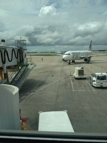 Airbus A319 — - This is a Frontier Airbus A319 at Orlando International Airport (Gate 12)br /Picture Taken: September 9th, 2017br /Hope you like it! -Please leave comments/feedback! :) Love taking these pictures!! :)