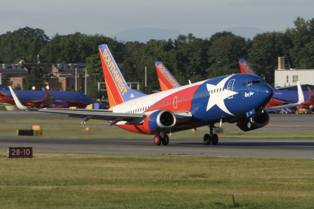 BOEING 737-300 (N352SW) - August 7, 2010 - Lone Star One leaving Albany