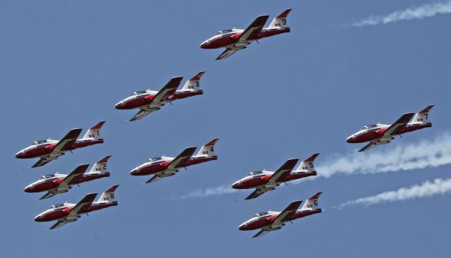 11-4081 — - Flying the CT114 Tutor, the CAF 431st Air Demo Squadron performs over Falcon Field in Peachtree City, Ga.