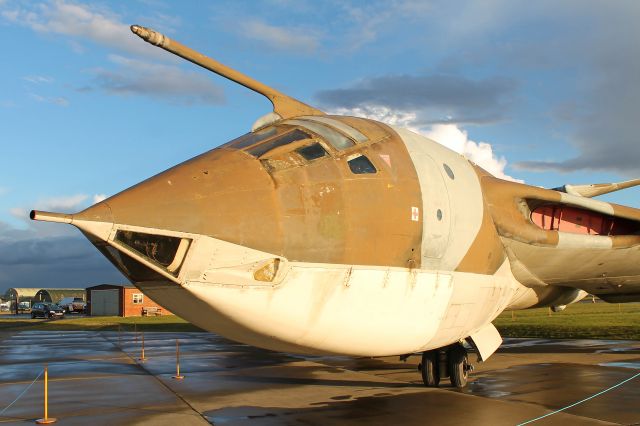 XH648 — - A close-up of the nose and refueling probe on the Handley Page Victor at Duxford Imperial War Museum after an autumn shower on 12 Oct 2012.