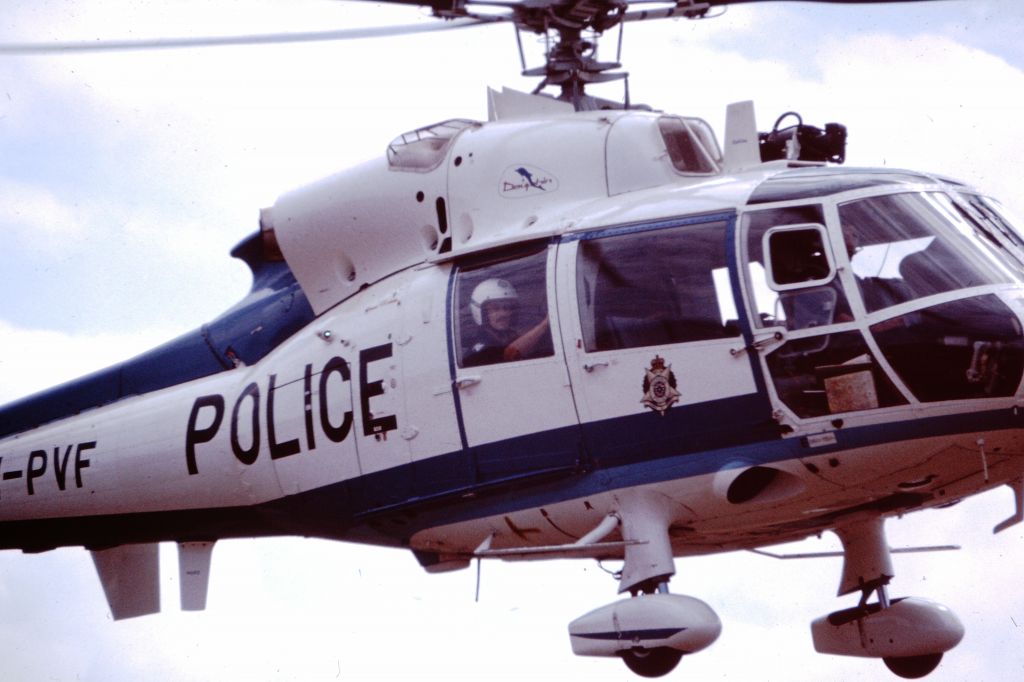 VH-PVF — - Taken at Lilydale Air Show 1982. VH-PVF was the first helicopter operated by the Victoria Police Force, Victoria Australia.  Now mothballed near Maryborough Vic awaiting possible restoration. 
