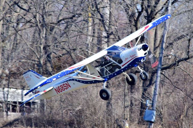 N68SN — - At Cottonwood Airport, Rockford IL, 2-17-2024