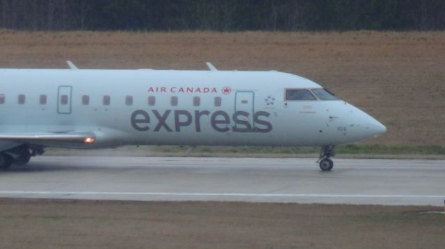 Canadair Regional Jet CRJ-100 (C-FWRT) - Air Canada 7317 arriving from Toronto at 3:12 P. M.    Taken March 19, 2015.