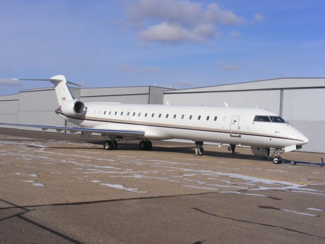 Canadair Regional Jet CRJ-700 (N1RL) - Indy Car Aviation in EAU for meeting with Menards Racing