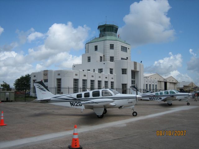 Beechcraft Bonanza (36) (N12B) - N12B at the 1940 Air Terminal with N552CM