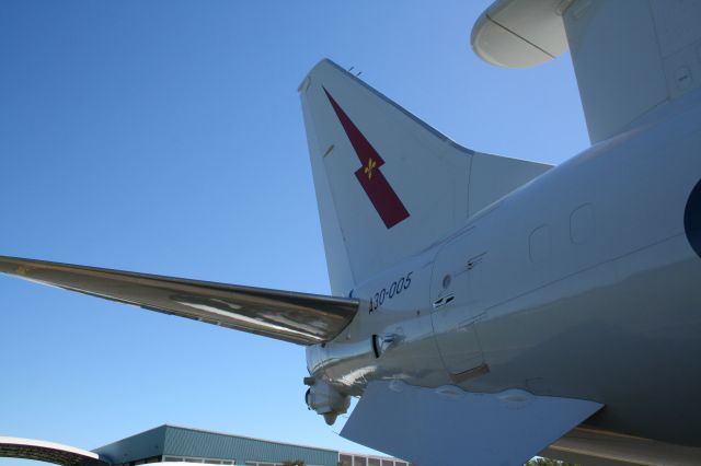 Boeing 737-700 (A30005) - Royal Australian Air Force's E-7A Wedgetail at a FlightLine display at the Aviation Heritage Centre - RAAF Amberley on 21-06-2013.