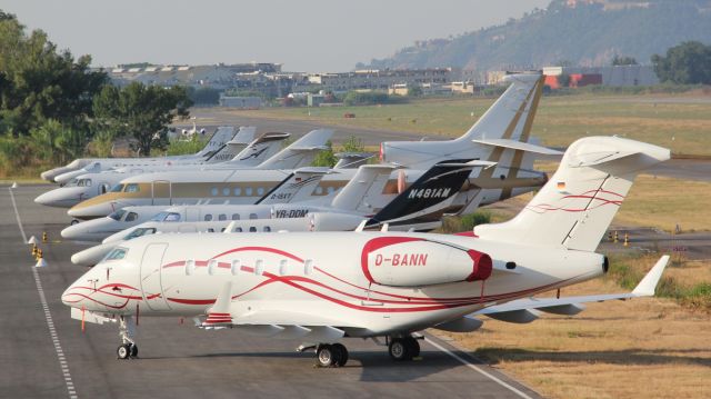 Bombardier Challenger 300 (D-BANN) - NORTH PARK CANNES-MANDELIEU AIRPORT SOUTH RIVIERA FRANCE 8/8/2015