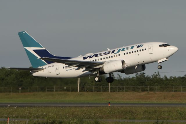 Boeing 737-700 (C-GWSJ) - July 7, 2010 - departed from Halifax, NS