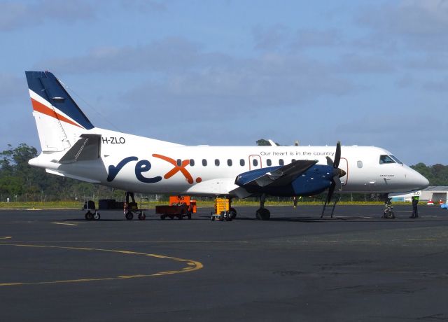 Saab 340 (VH-ZLO) - Rex. Saab 340B VH-ZLO (msn 382) at Wynyard Airport Tasmania Australia. 6 December 2023.