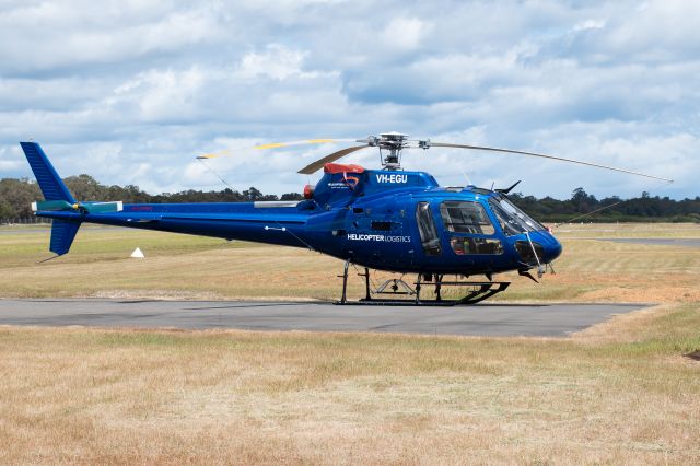 Eurocopter AS-350 AStar (VH-EGU) - FBIR620 parked on the pad 