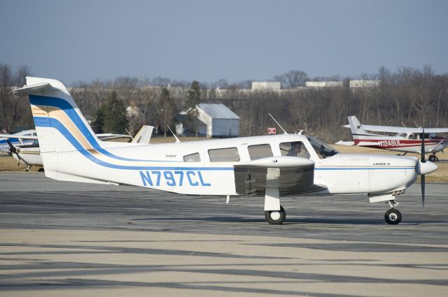 Piper Saratoga (N797CL) - Seen at KFDK on 2/26/2011