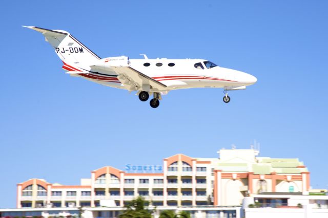 Cessna Citation Mustang (PJ-DOM) - Rather smart Citation Mustang operated by JetBudget.com landing in Sint Maarten..