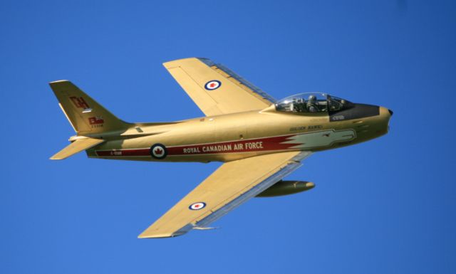 CC-SBR — - Vintage Wings of Canada Sabre V in the colours of the Golden Hawkes - Airshow Sept 14/15 2013