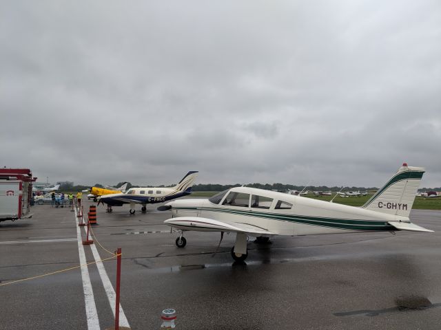 Piper Cherokee Arrow (C-GHYM) - C-GHYM being showcased during an event in Oshawa. (September 28, 2019)