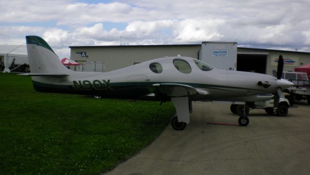 N9QX — - Lancair Evolution N9QX on display at AeroShell Square at Oshkosh 2010.