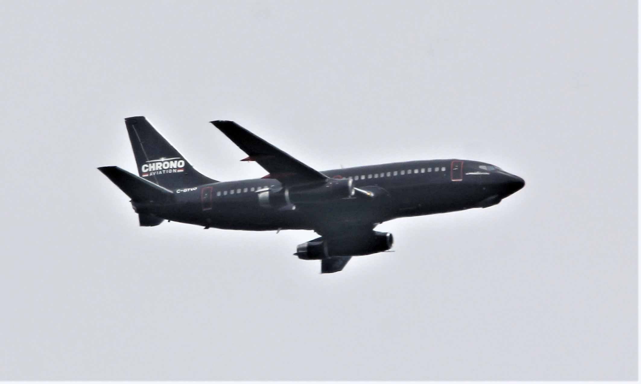Boeing 737-700 (C-GTVO) - C-GTVO Boeing 737-219-C Chrono Aviation en vol au dessus de Lavaltrie QC.le 22-06-2021 à 14:17