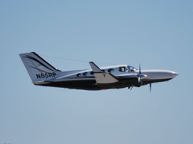 Cessna Chancellor (N65RP) - E-CO AVIATION LLC departing runway 21L at KPDK - 4/6/13