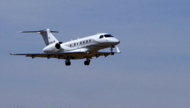 Embraer Legacy 550 (N306CM) - On final is this 2016 Embraer Legacy 550 in the Spring of 2019.