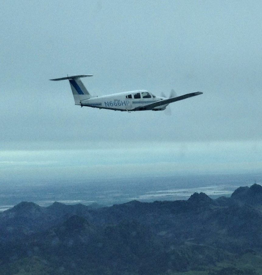 Piper Turbo Arrow 4 (N666HP) - in formation near Chico