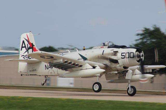 Douglas AD Skyraider (AMU39606) - Douglas A-1 Skyraider on Take-Off at EAA 2016.