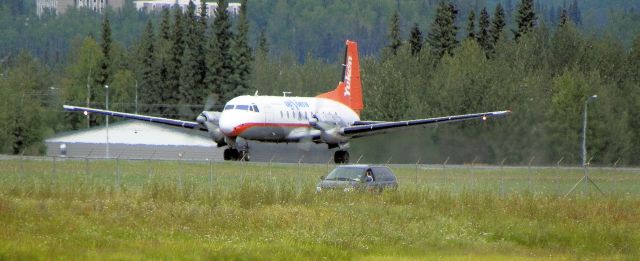 Boeing Goshawk (EGN123AB) - Hawker-Siddley 748 a/c starting takeoff.