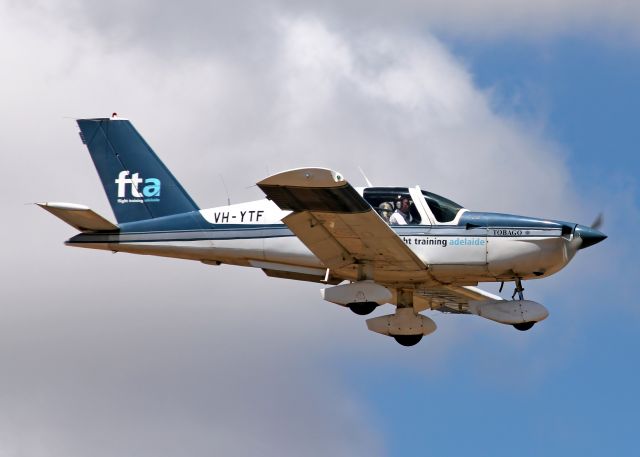 Socata Tobago (VH-YTF) - FLIGHT TRAINING ADELAIDE - SOCATA TB-10 TOBAGO - REG VH-YTF (CN 1406) - PARAFIELD ADELAIDE SA. AUSTRALIA - YPPF (4/12/2014)550D CANON CAMERA WITH 300MM FIXED CANON LENSE.