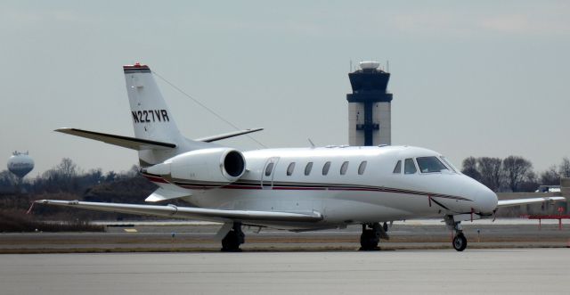 Cessna Citation Excel/XLS (N227VR) - Catching some tarmac time is this 2002 Cessna Citation 560XLS in the Winter of 2023.