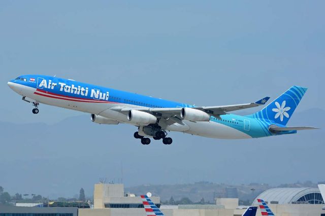 Airbus A340-300 (F-OSEA) - Air Tahiti Nui Airbus A340-313X F-OSEA at LAX on May 3, 2016.