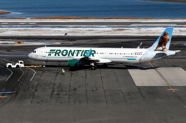 Airbus A321 (N723FR) - 'FFT 1239 to Orlando pushing back from the gate