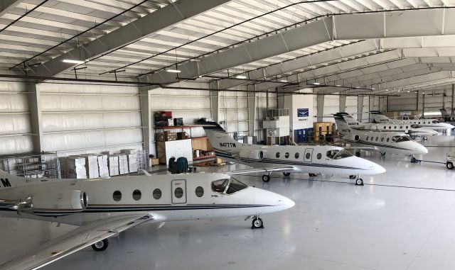 Beechcraft Beechjet (N477TM) - Beech Jets at EKM, 8-25-19.