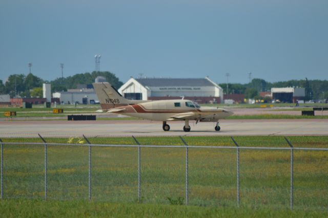 Cessna 402 (N1048) - N1048 departing KFSD - 5-25-2012