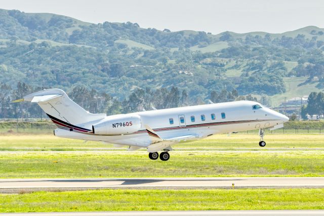 Canadair Challenger 350 (N796QS) - Bombardier BD-100 Challenger 350 departs Livermore Municipal Airport (CA). April 2021